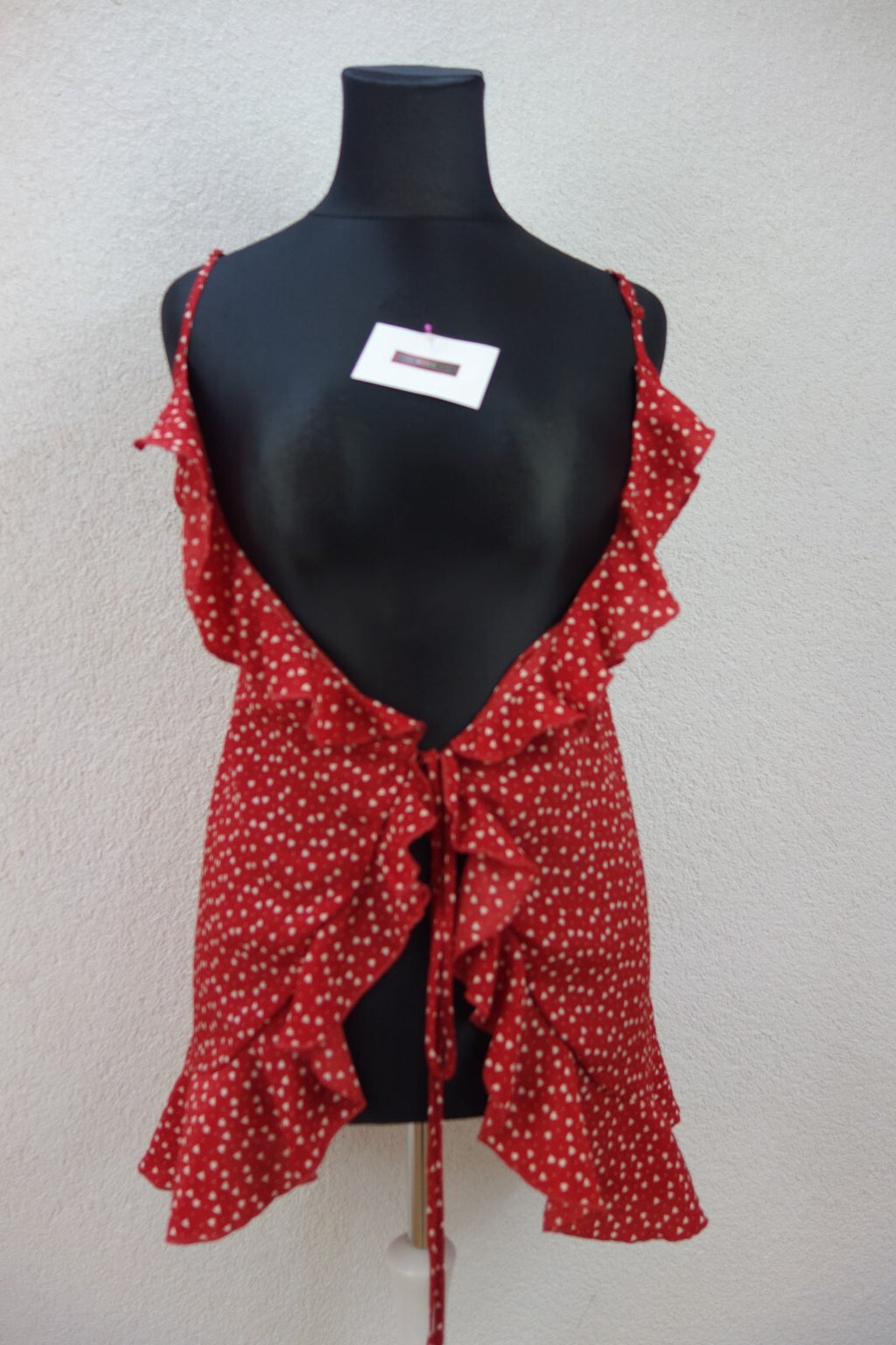 EK1886 Damen Bluse von SheIn, rot, Gr. XS0