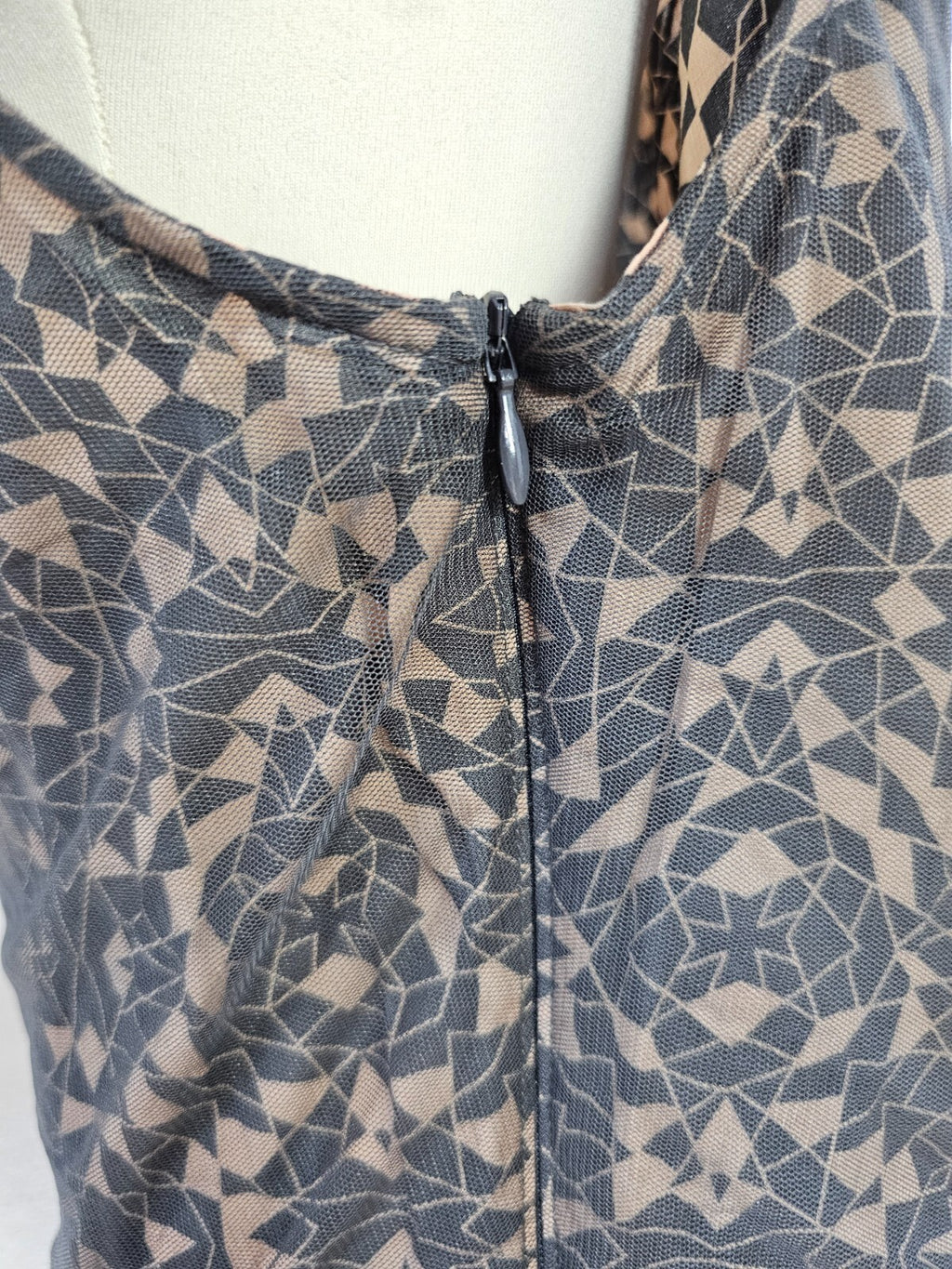 EK6263 Damen Kleid von s.Oliver, braun-grau, Gr.36 (Größentabelle)3