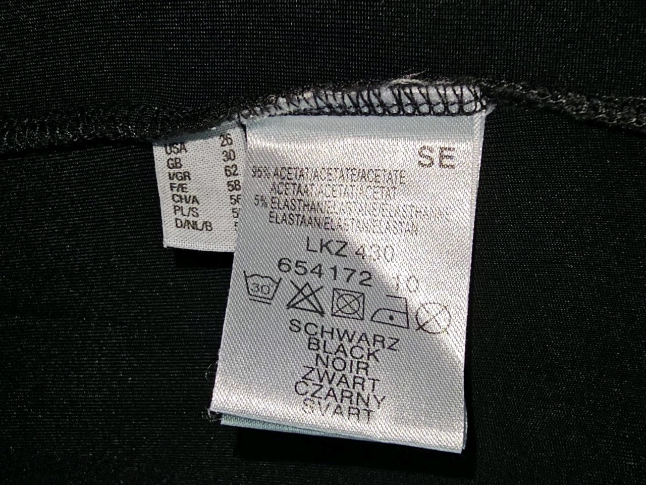 EK9629  Damen Kleid von Ulla Popken, schwarz, Gr. 564