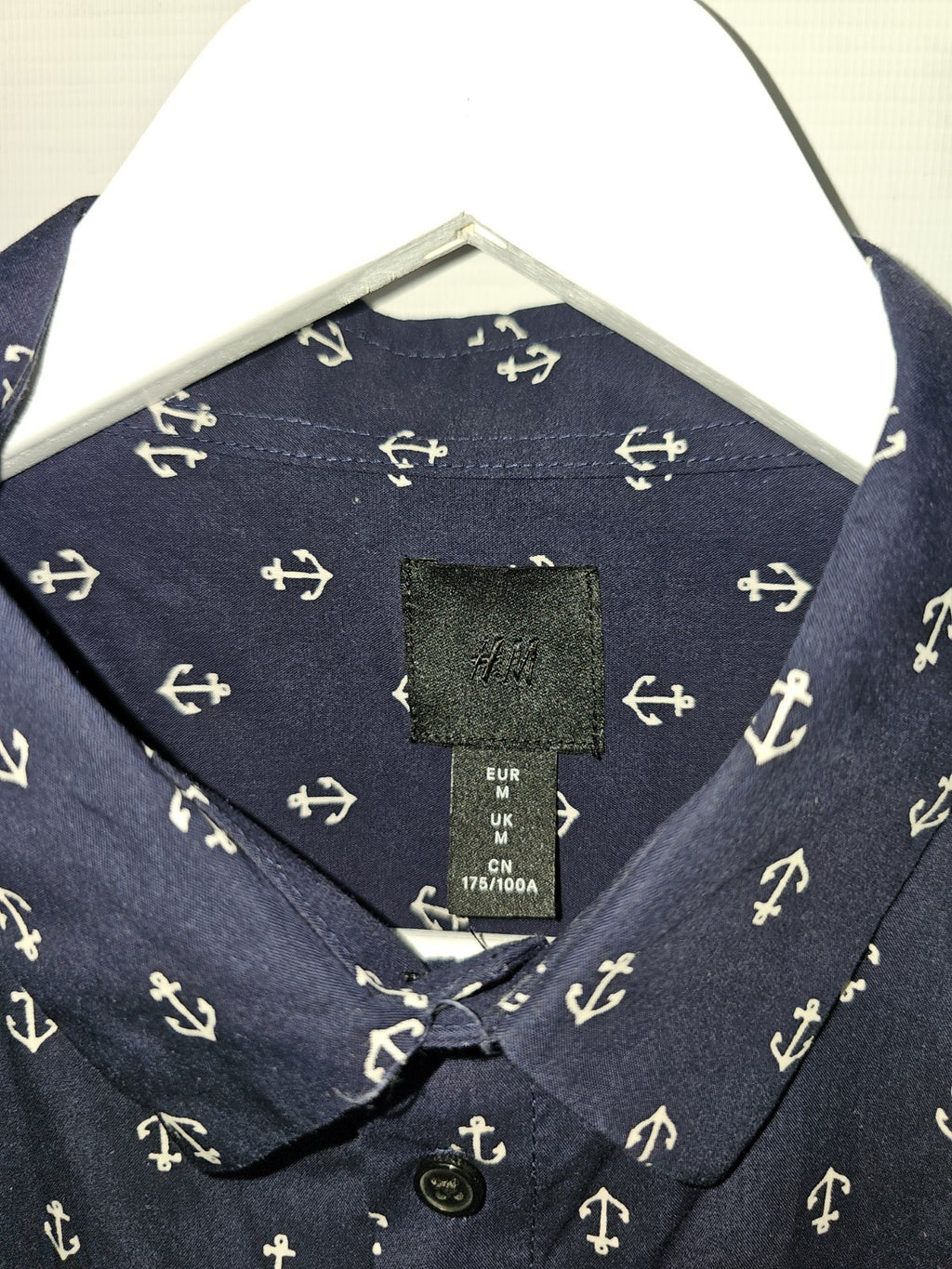EK8358 Herren Hemd von H&M, Dunkelblau, Gr. M1