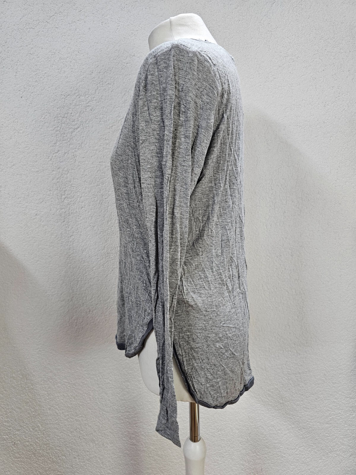 EK6184 Damen Langarmshirt von Maison Scotch, grau, Gr. 22