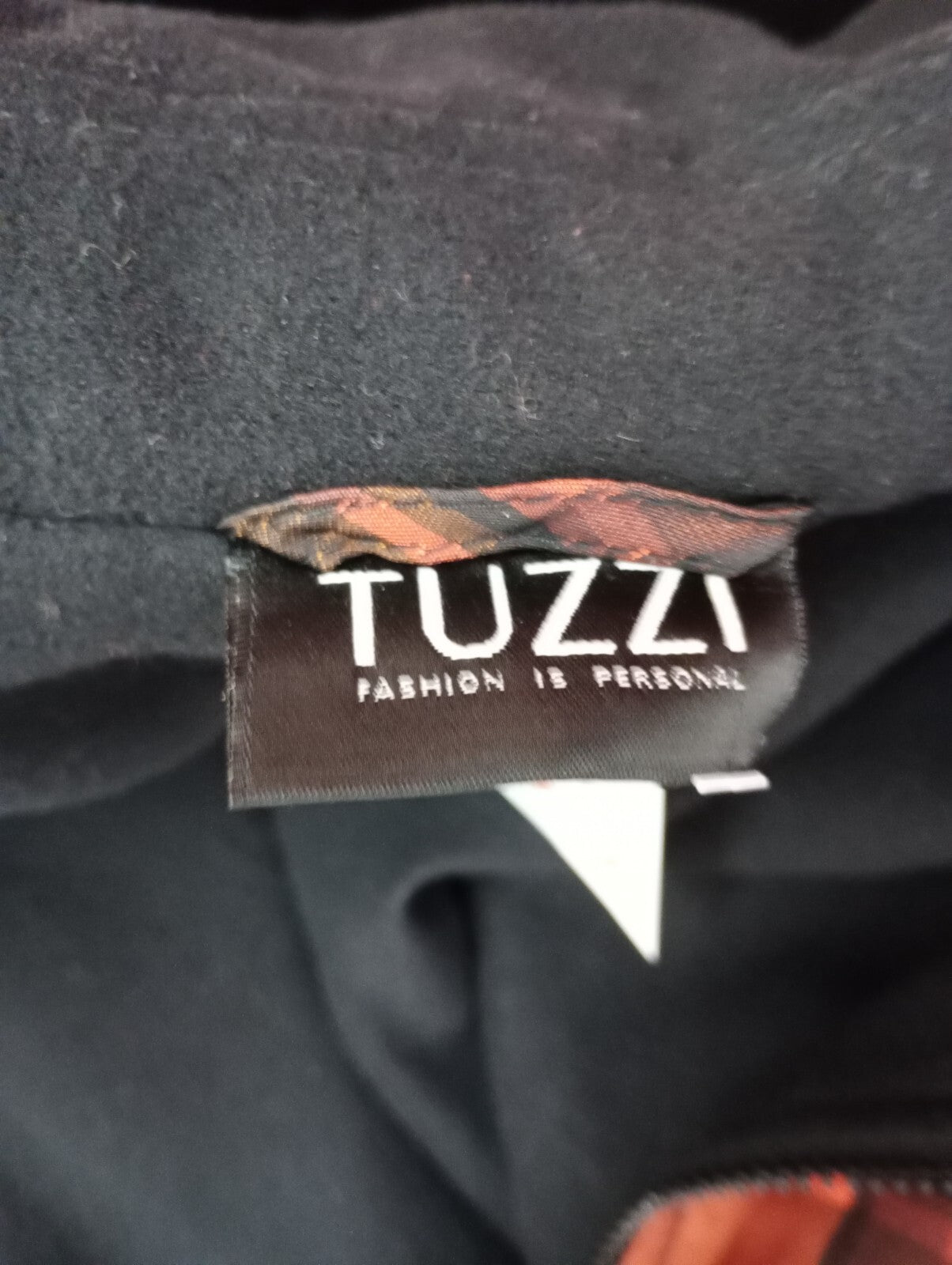 EK5324 Damen Jacke von Tuzzi, kariert, schwarz/orange/bronze, Gr. 406