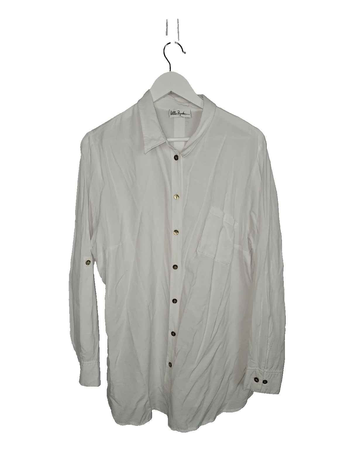 EK8412 Damen Bluse von Ulla Popken, Weiß, Gr. 46/480
