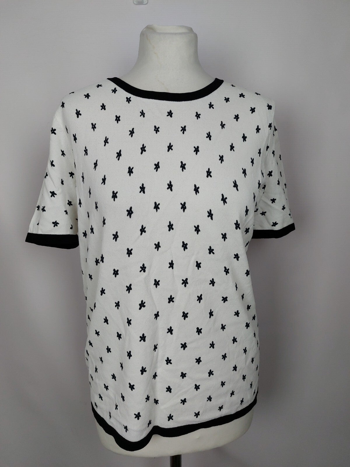 EK4826 Damen T-Shirt von Frank Walder, weiß/schwarz, Gr. 420