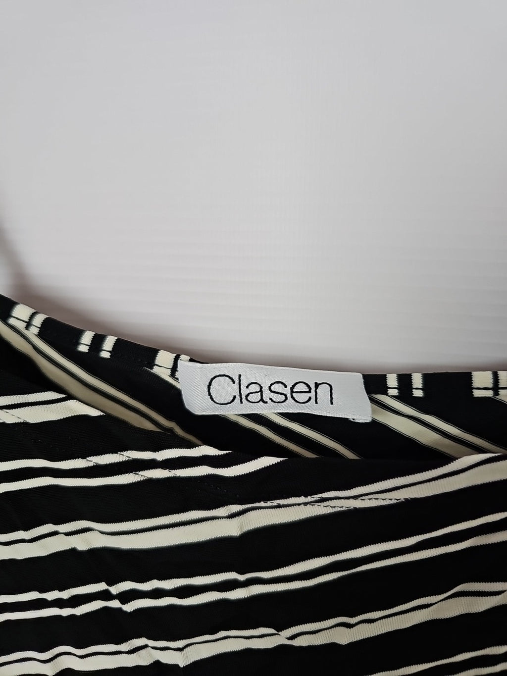 EK8608 Damen Top Clasen Gr.s Schwarz Gestreift1