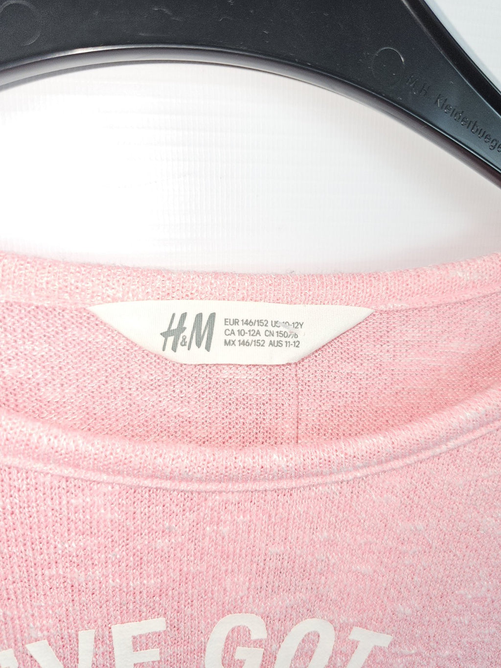 EK7871 Damen Sweatshirt von H&M, Rosa, Gr. 146/1522