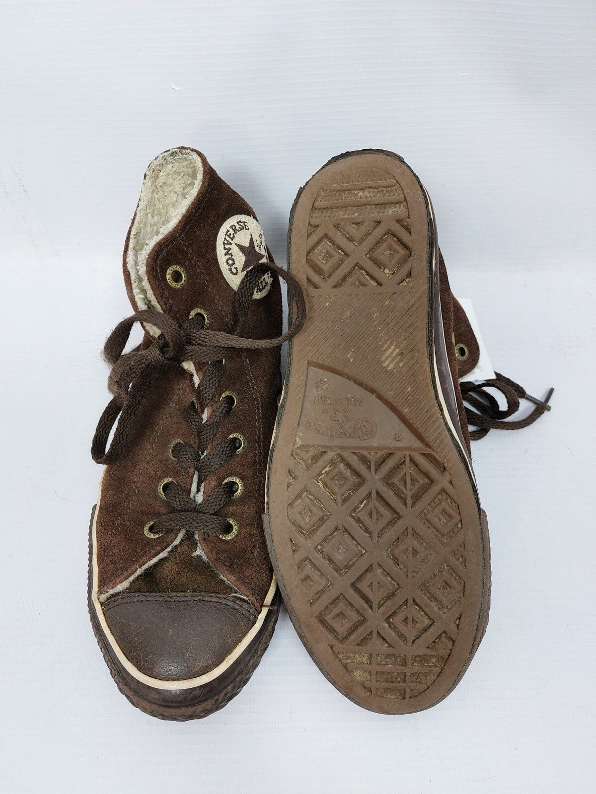 ES0536 Kinder Sneaker von Converse, braun, Gr. 34 gefüttert5