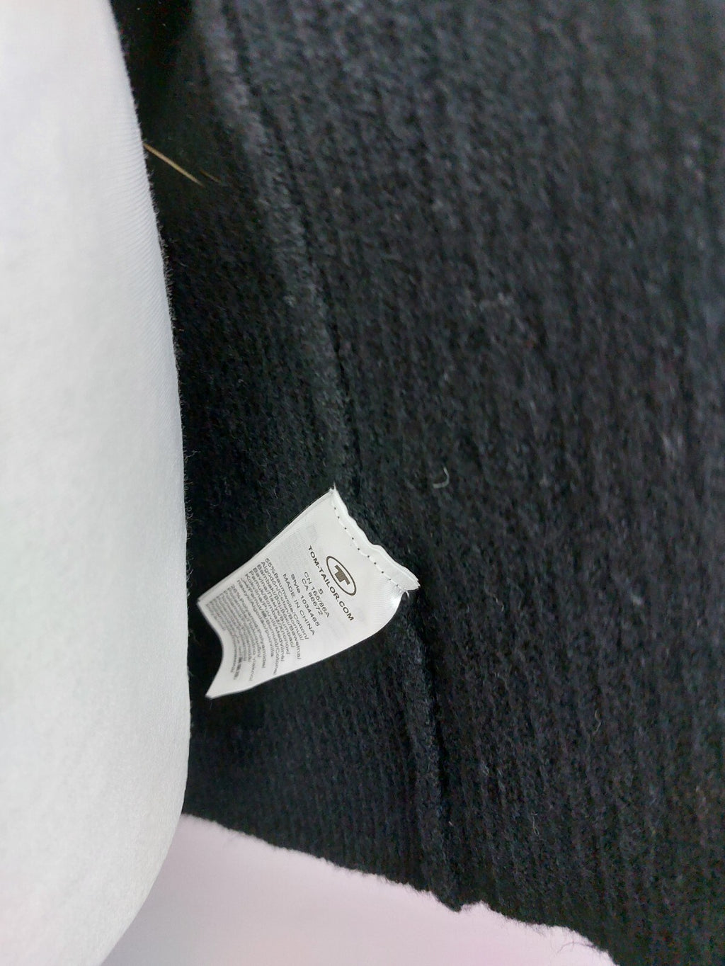 EK5032 Damen Strickjacke von Tom Tailor, schwarz/beige, Gr. S3