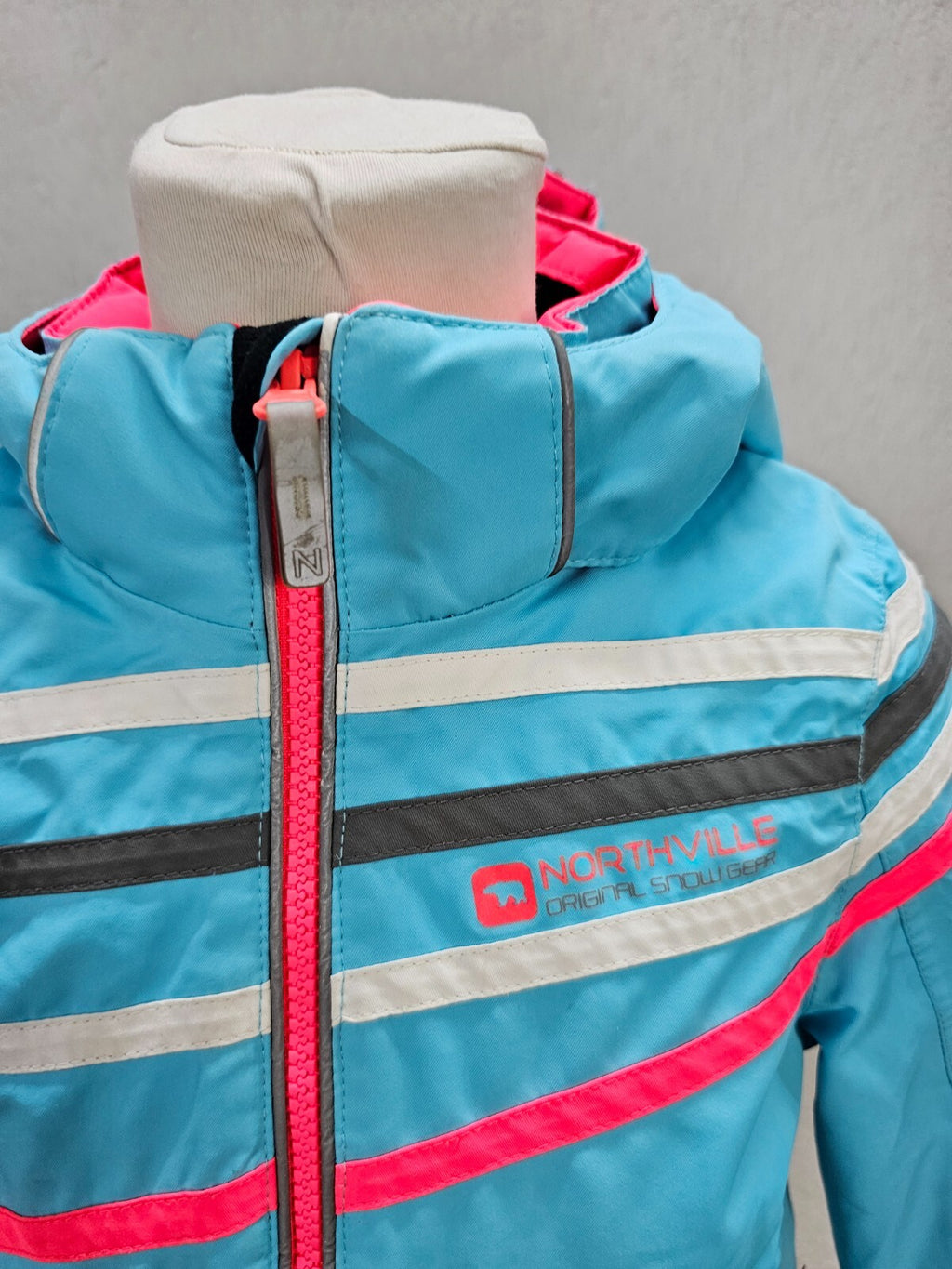 EK6281 Mädchen Winterjacke von C&A, blau, Gr.981