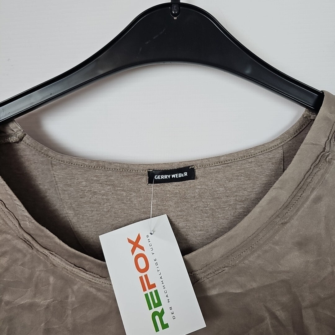 EK6562 Damen Sweatshirt Von Gerry Weber, Braun, Gr. M1