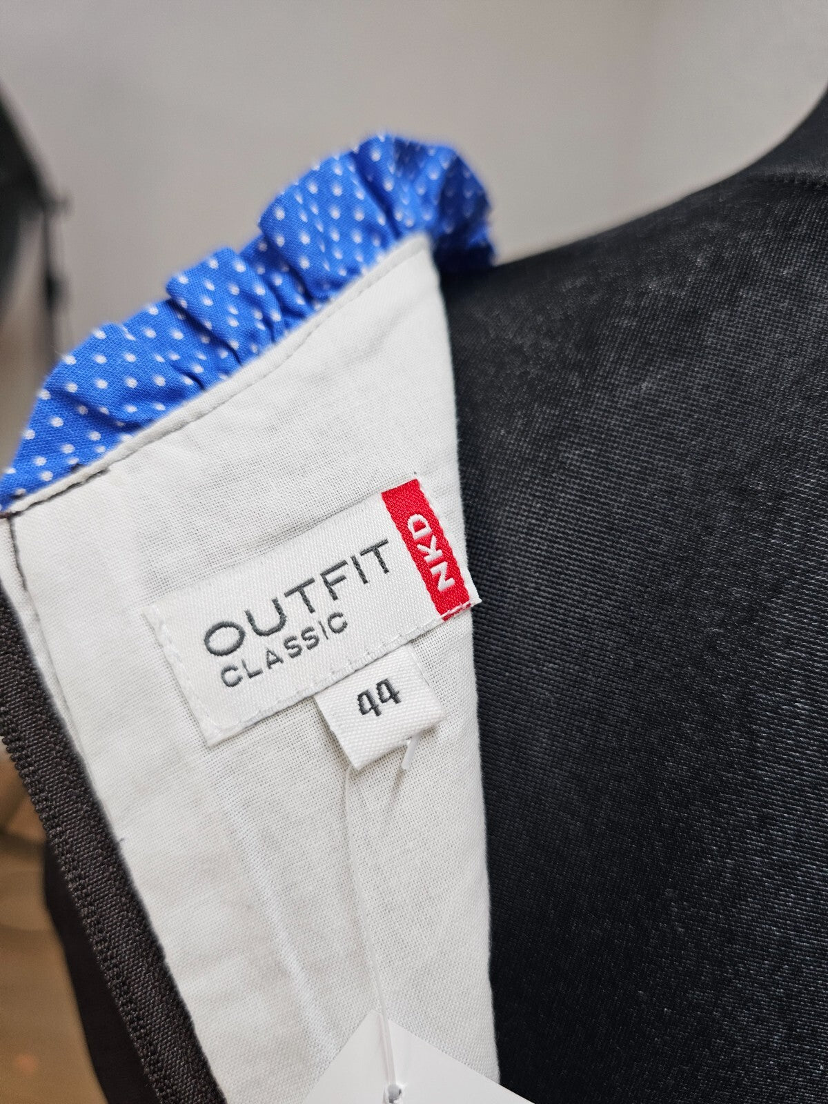 EK5674 Damen Dirndl von NKD, braun/blau/weiß, Gr. 4410