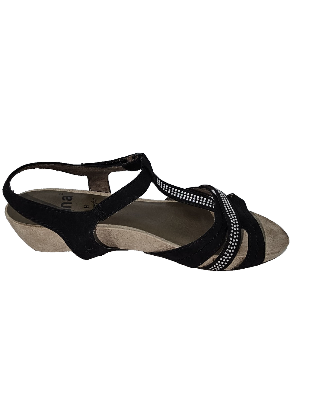 ES0741 Damen Sandale von Jana, schwarz, Gr.391
