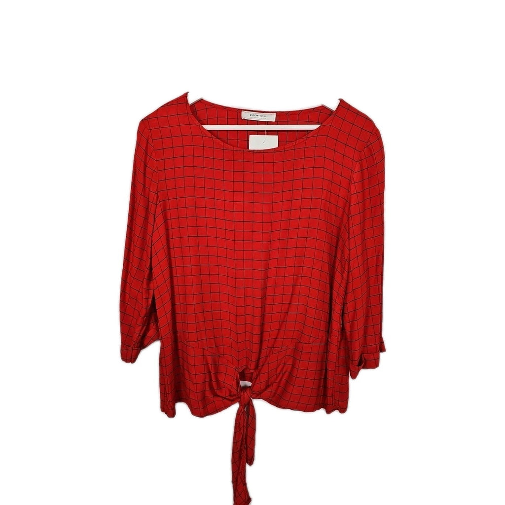 EK9819 Damen T-Shirt Promod Gr.M Rot0