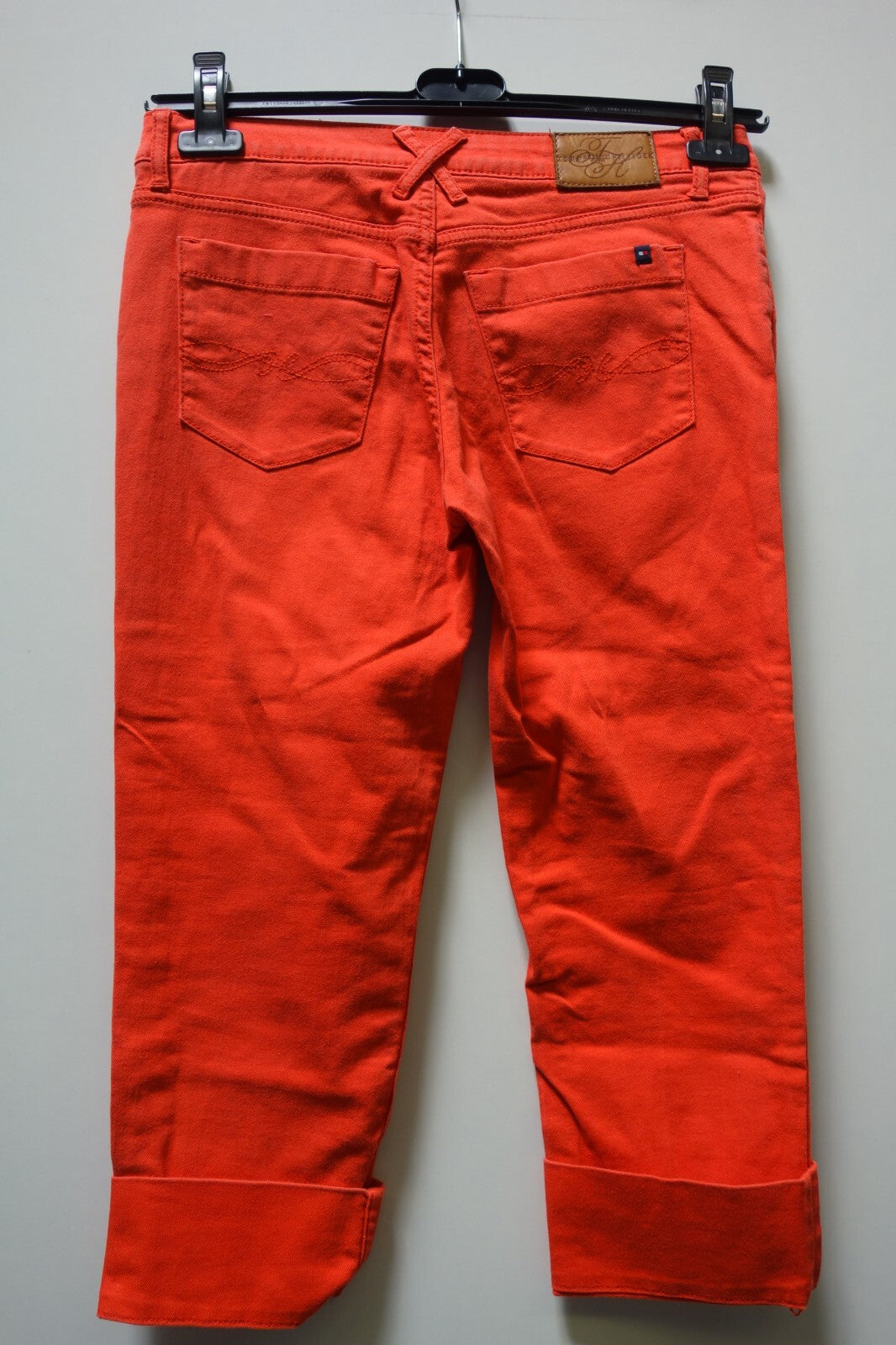 EK1664 Damen 7/8 Hose von Tommy, Hilfiger, rot, Gr. 272