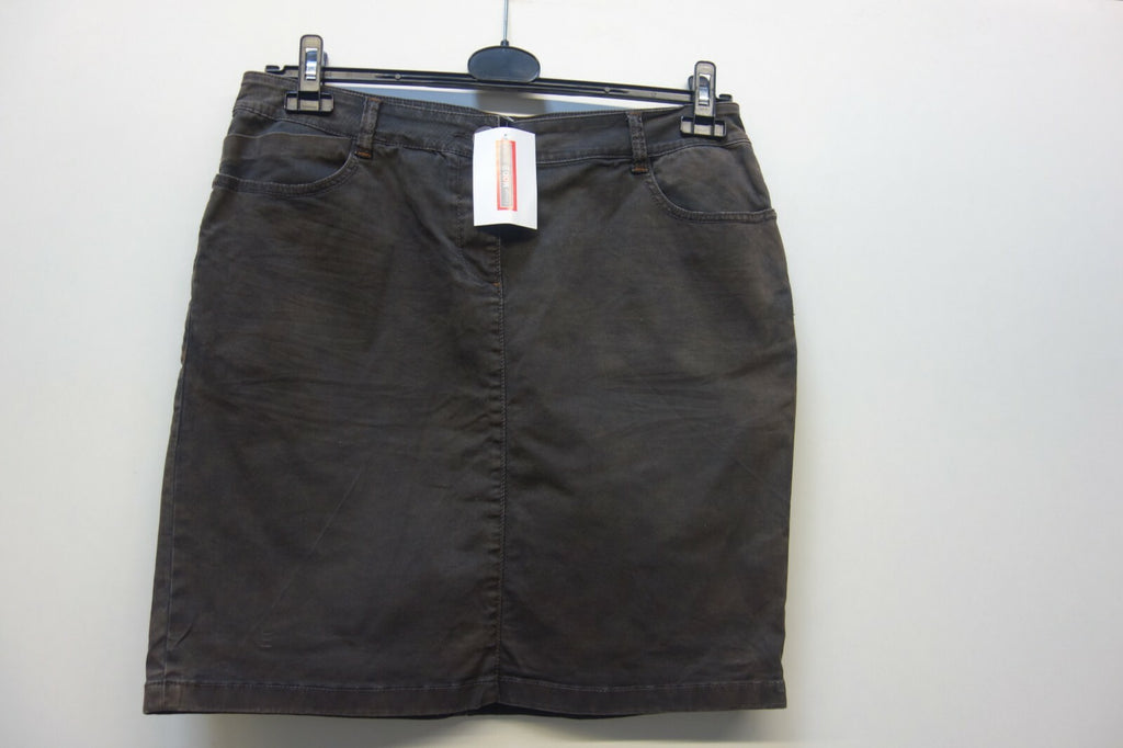 EK0728 Damen Rock von s.Oliver, dunkelgrau, schwarz, Gr. 400