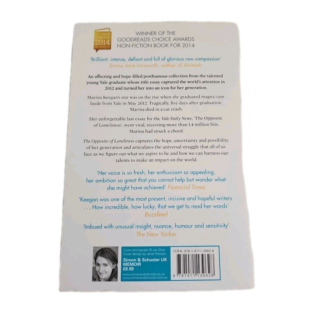 EB4131 The Opposite of Loneliness von Marina Keegan (2015, Taschenbuch)1