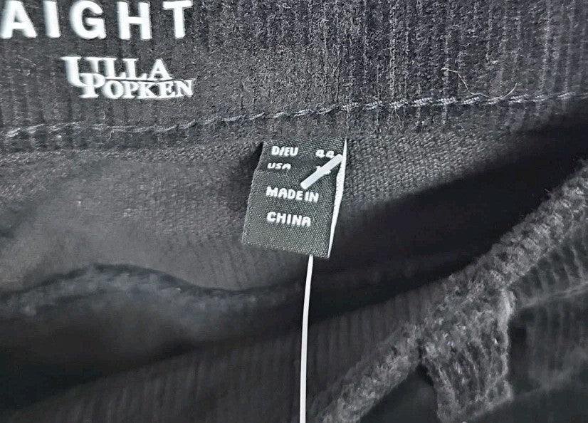 EK1195 Damen Hose Mandy Straight Gr.44 Schwarz Taile 44cm Höhe 111cm3