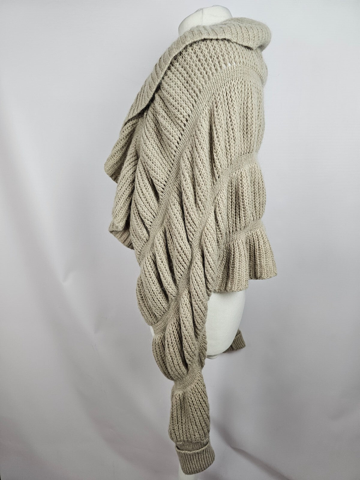 EK5589 Damen Strickjacke von H&M, beigegrau, Gr. S2