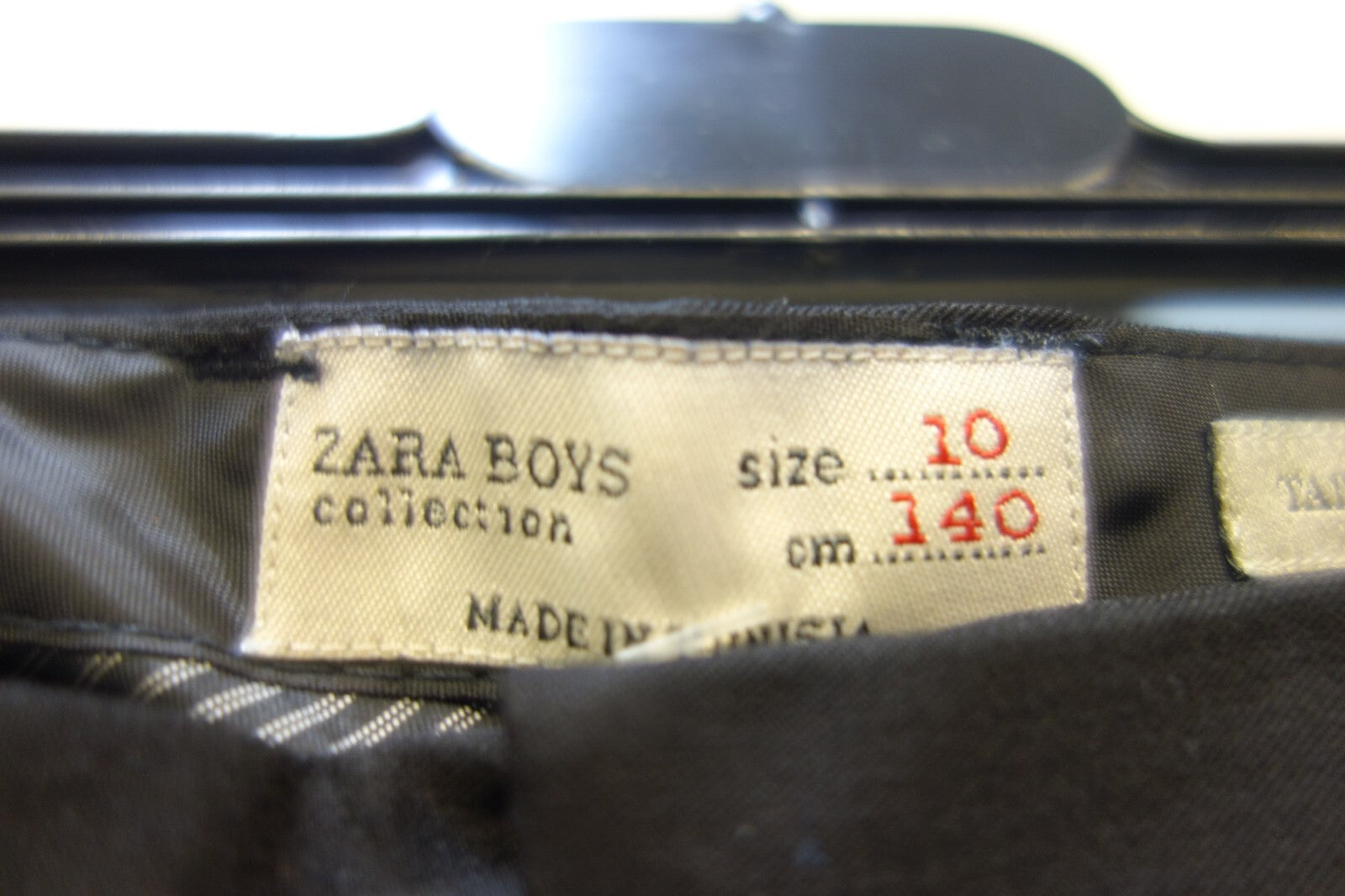 EK3177 Jungen Anzughose von Zara, schwarz, Gr. 1402