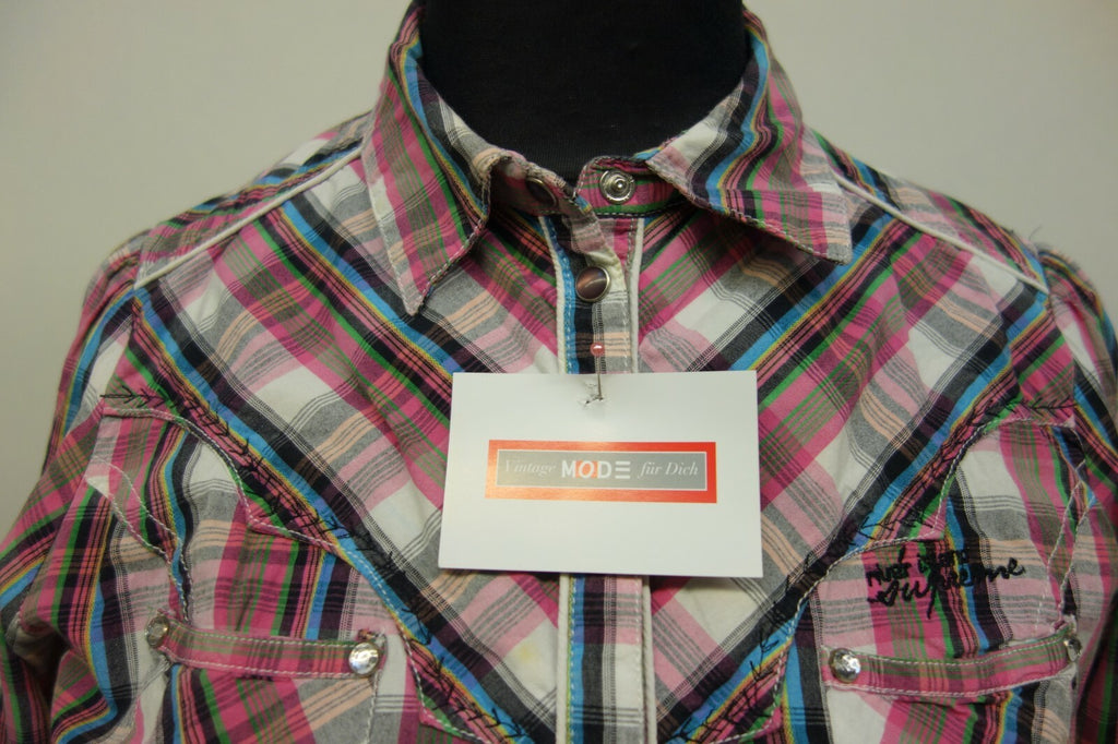 EK0288 Damen Bluse von River Island, kariert, Gr. L 421