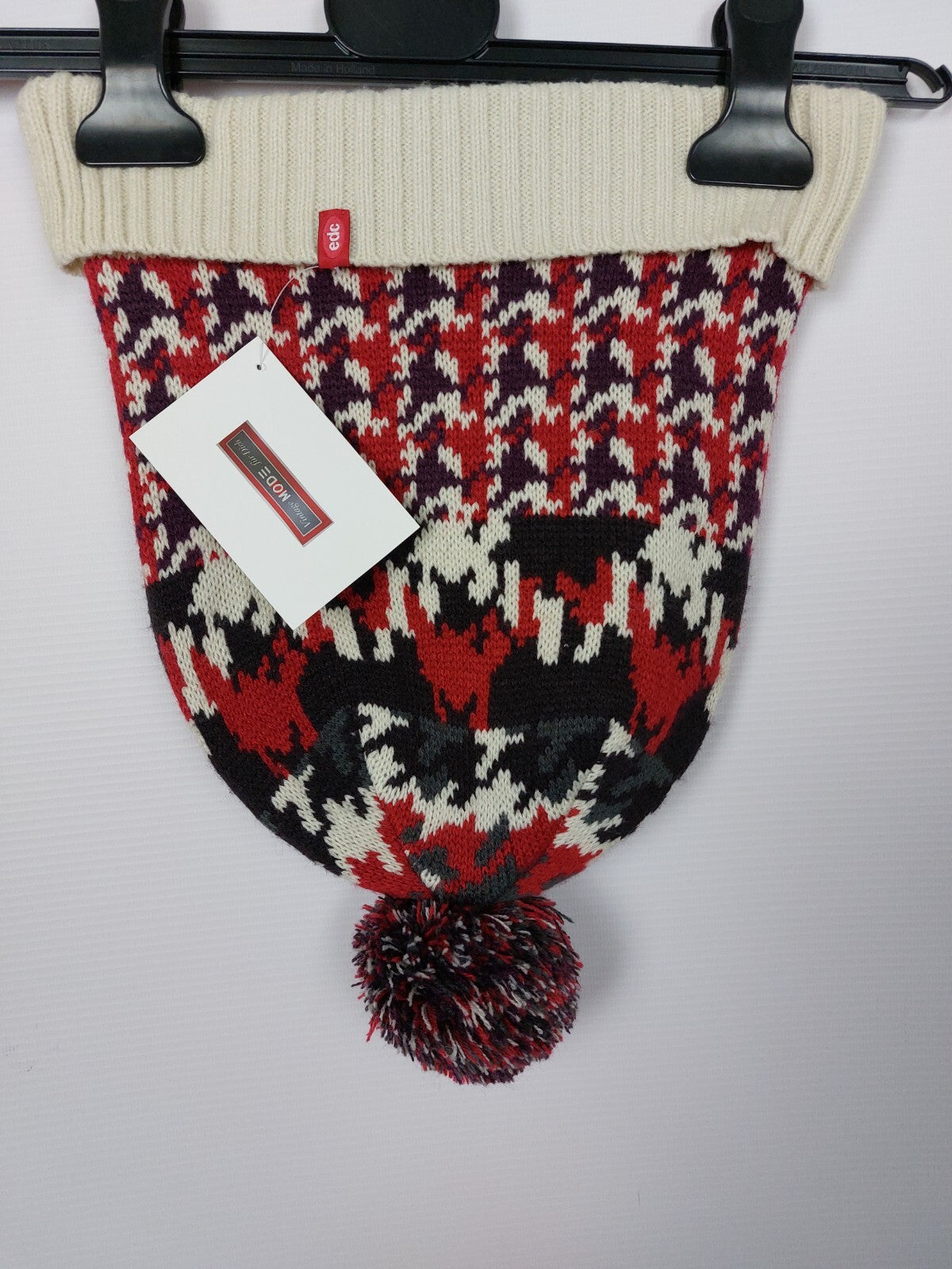 EK4318 Damen Mütze von edc, mehrfarbig mit Bommel0