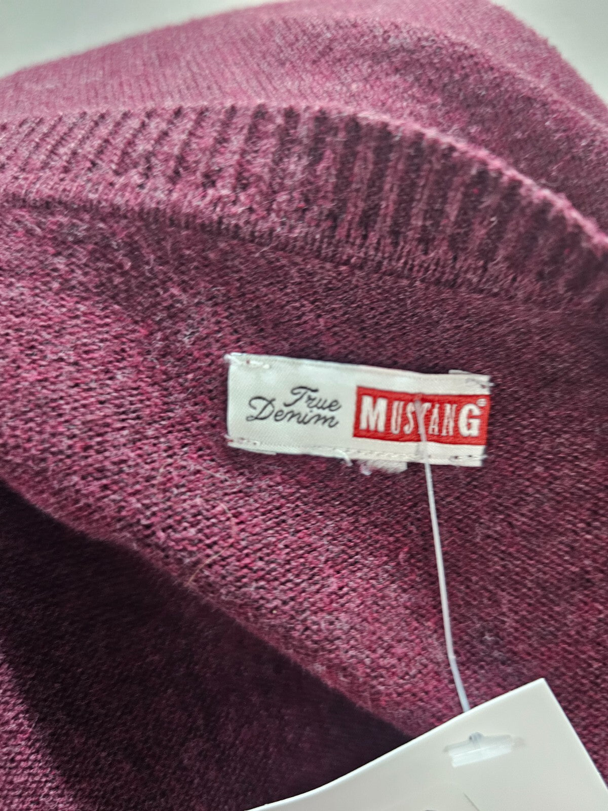 EK3497 Damen Strickjacke von Mustang, dunkelrot, Gr. XL5