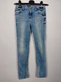 EK0842 Mädchen Jeans von Tommy Hilfiger Denim, blau, Gr.1520