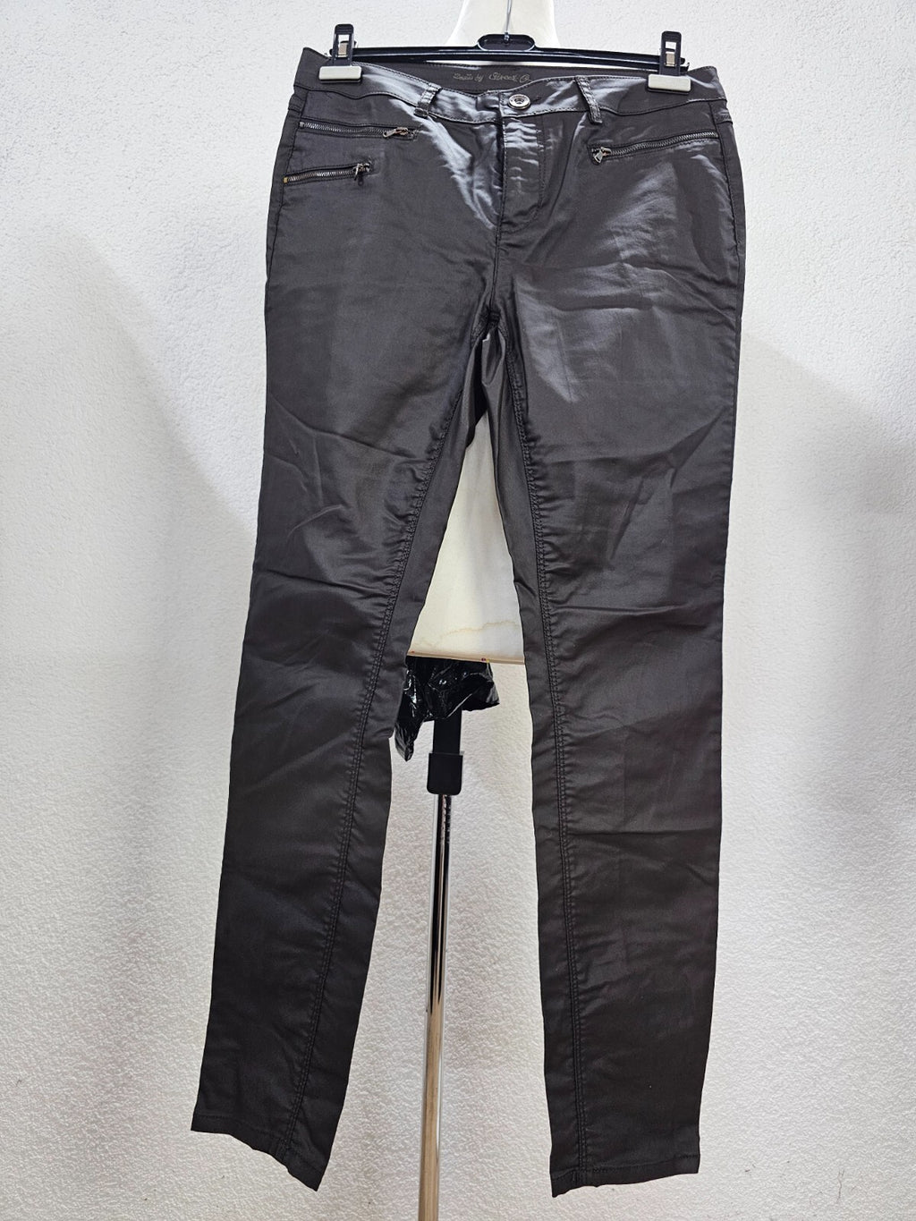 EK6163 Damen Kunstlederhose von Street One, braun, Gr. W320