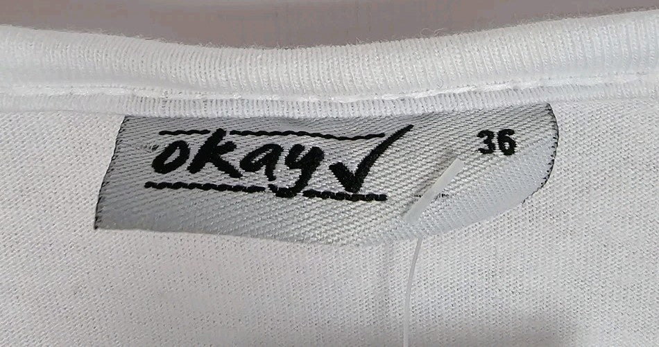 EK10411 Damen T-Shirt Okay Gr.36 Weiß1