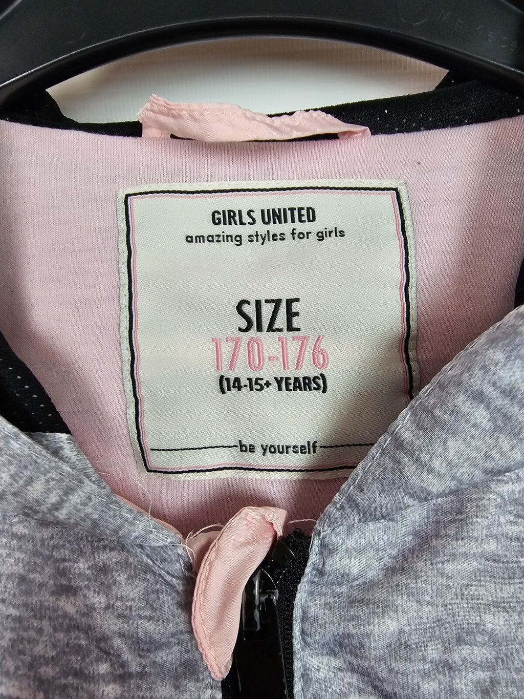EK6533 Mädchen Jacke von Takko, rosa-grau, Gr.170-1761