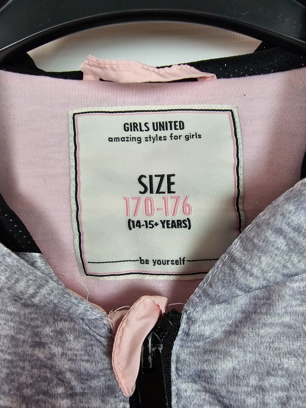 EK6533 Mädchen Jacke von Takko, rosa-grau, Gr.170-1761