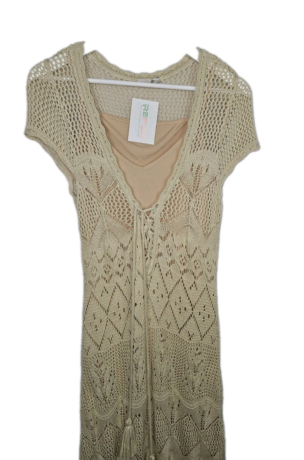 EK9175 Damen Kleid von Bodyflirt, Beige, Gr. 40/421