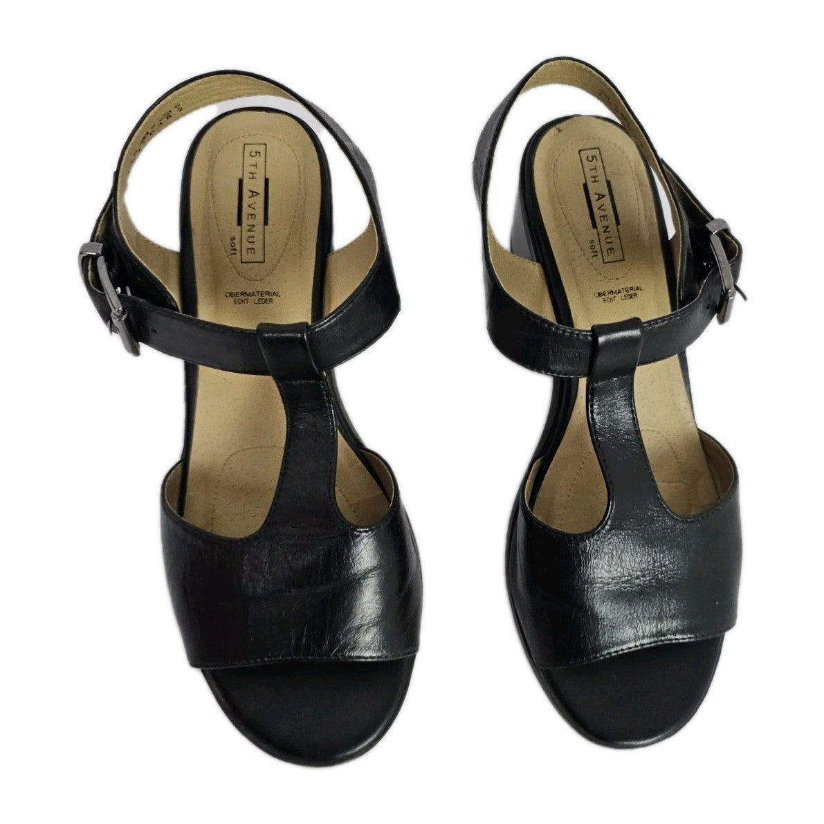 ES882 Damen Sandalen von 5th Avenue, Schwarz, Gr. 372