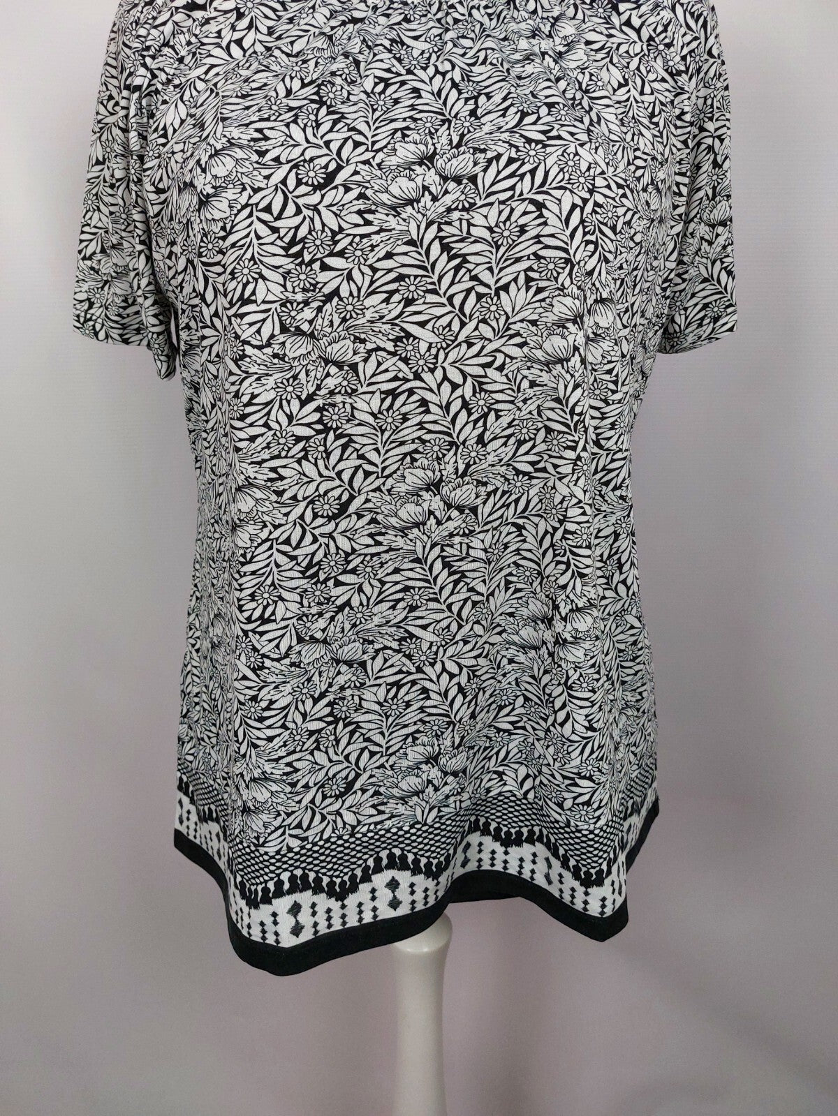 EK5091 Damen Shirt von Gabriella K. schwarz/weiß, Gr. 462