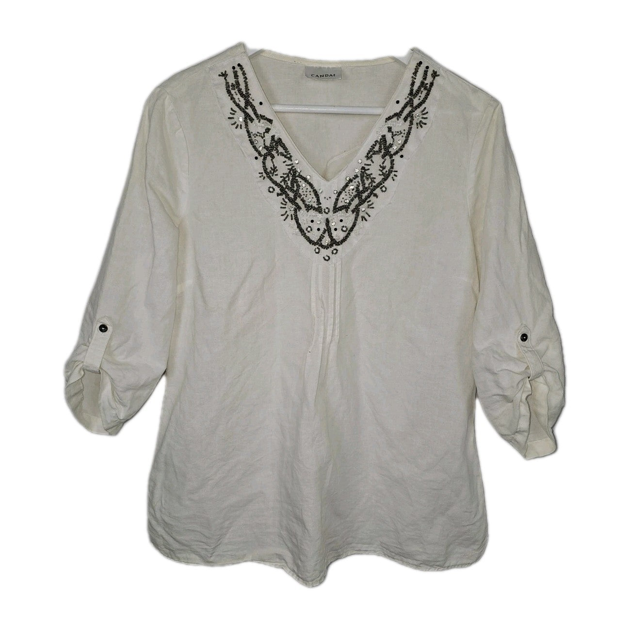 EK8156 Damen Bluse von Canda C&A, weiß, Gr.380