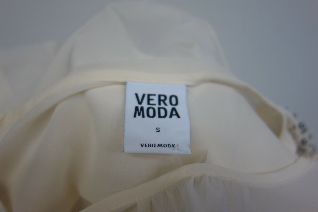 EK1553 Damen Bluse von Vero Moda, beige, durchscheinend, Gr. S5