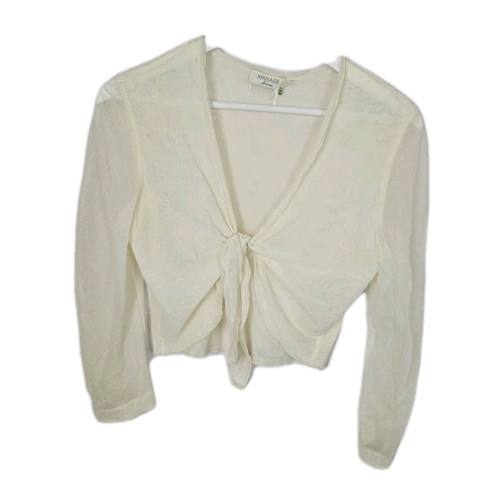 EK8987 Damen Bluse von Apanage, Cremeweiß, Gr.S0