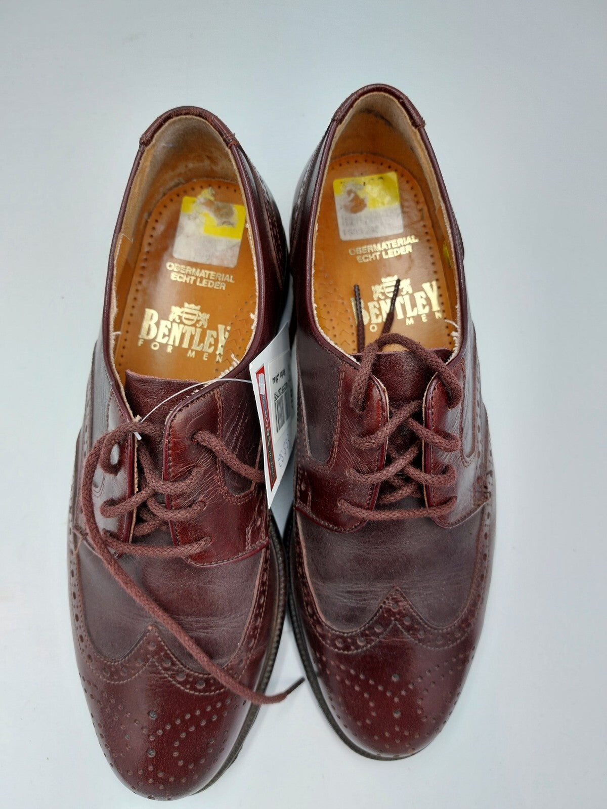 ES0593 Herren Halbschuhe von Bentley, pflaume, Gr. UK74