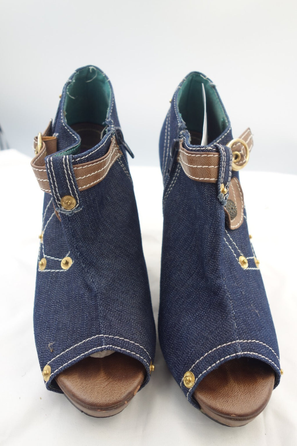 ES0059 Damen Pumps von Jumelles, Jeansoptik, Gr. 371