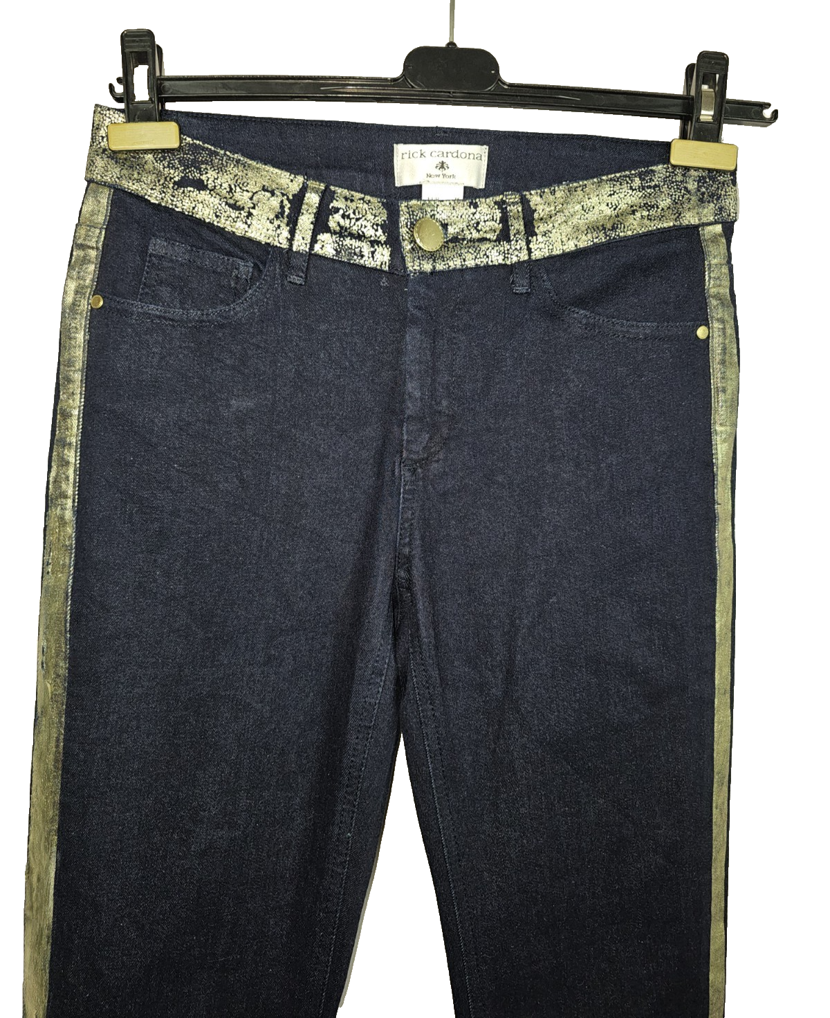 EK7802 Damen Jeans von Rick Cardona, blau-gold, Gr.361