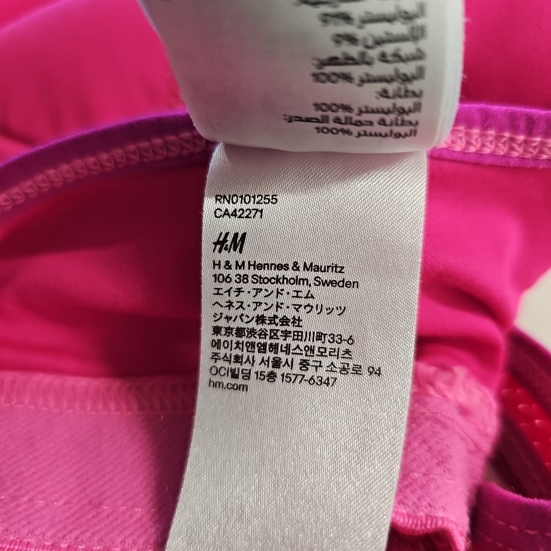EK11194 Damen Sport BH von H&M, pink, Gr.XS3