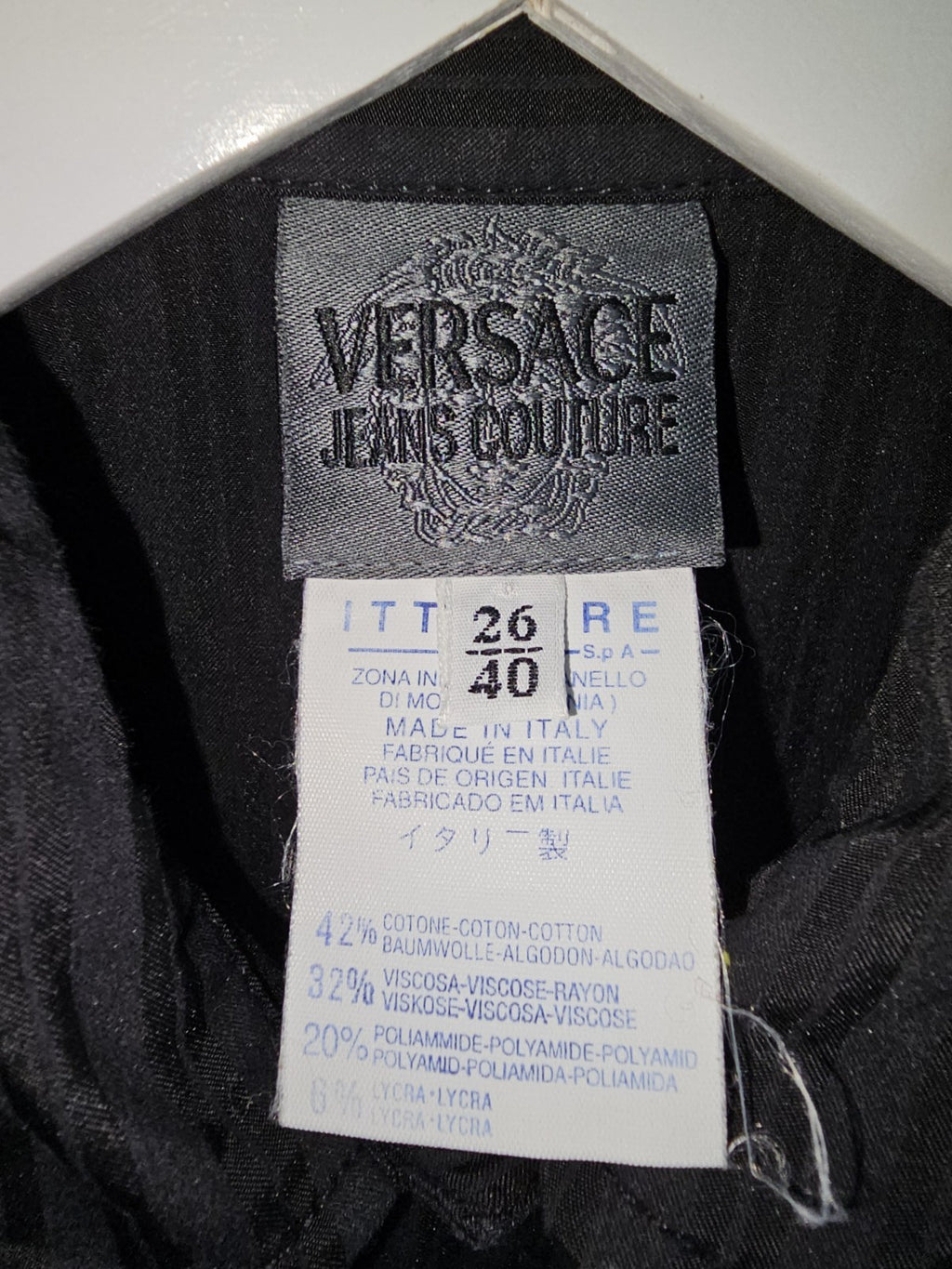 EK9594 Damen Kleid von Versace, Schwarz, Gr. 26/406