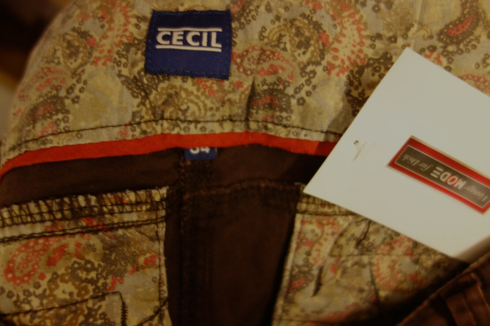 EK1976 Damen Hose von Cecil, Gr. W34, braun6