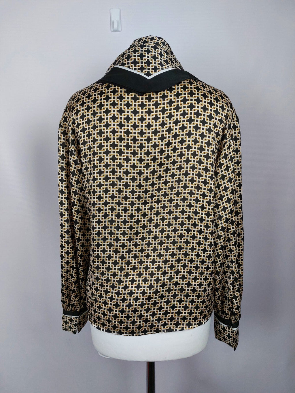 EK5106 Damen Bluse von H&M, schwarz/beige, Gr. 345