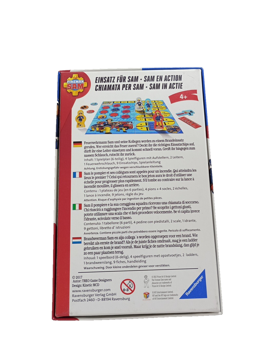EB3434Fireman Sam - Einsatz für Sam - Ravensburger Spiel NEU + OVP Eingeschweißt2
