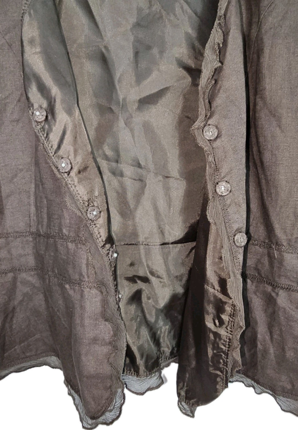 EK7509 Damen Bluse von Un-deux-trois, braun, Gr.M (Größentabelle)3