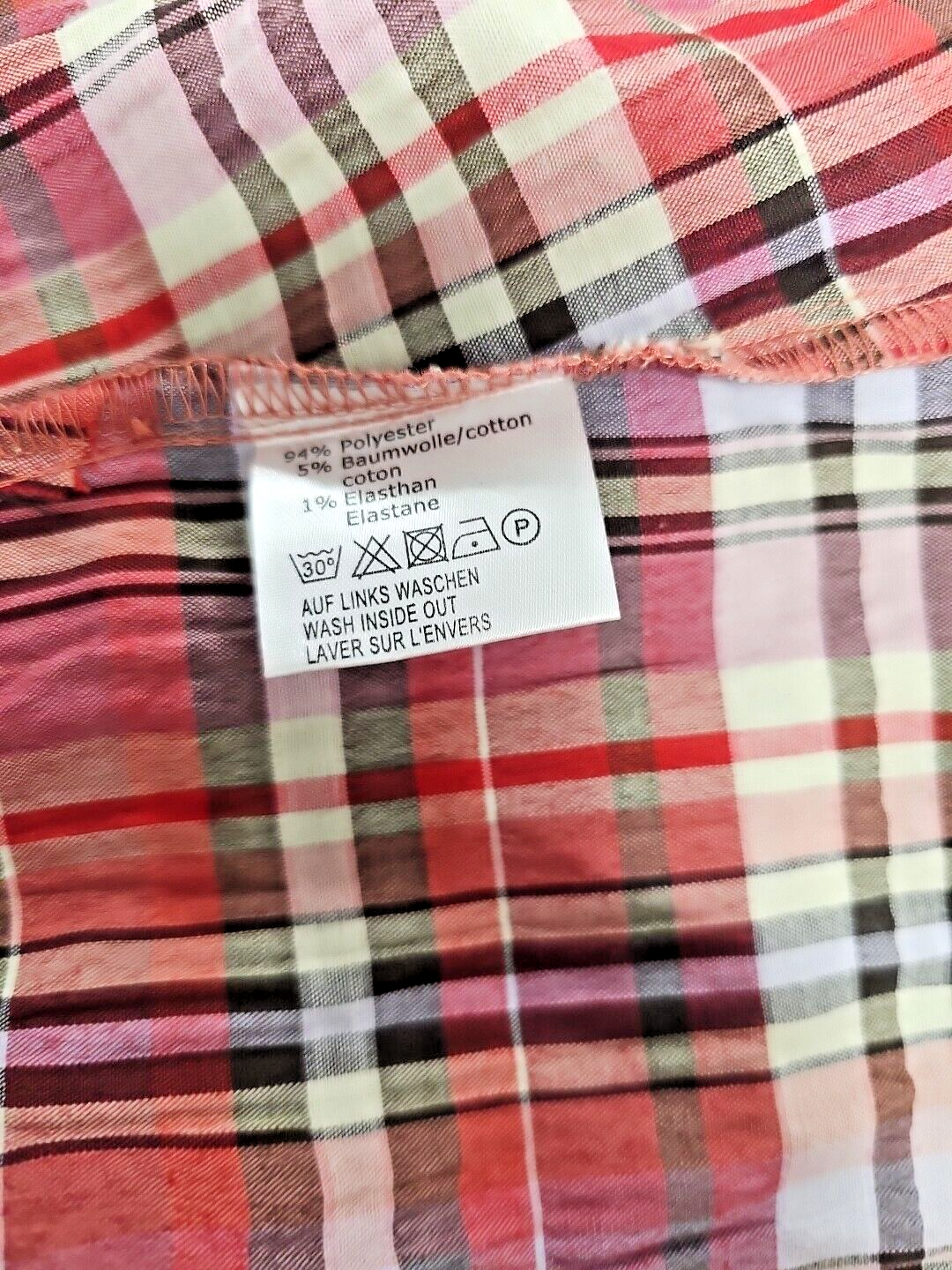 EK 2322Bluse Bexleys Gr52 Karriert Rot4