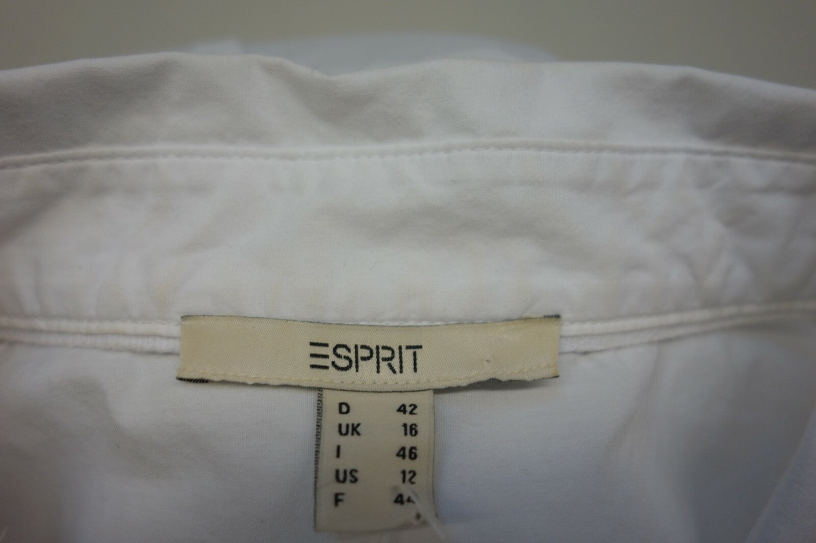 EK1032 Esprit Bluse  in weiß gr 42 kurzarm4