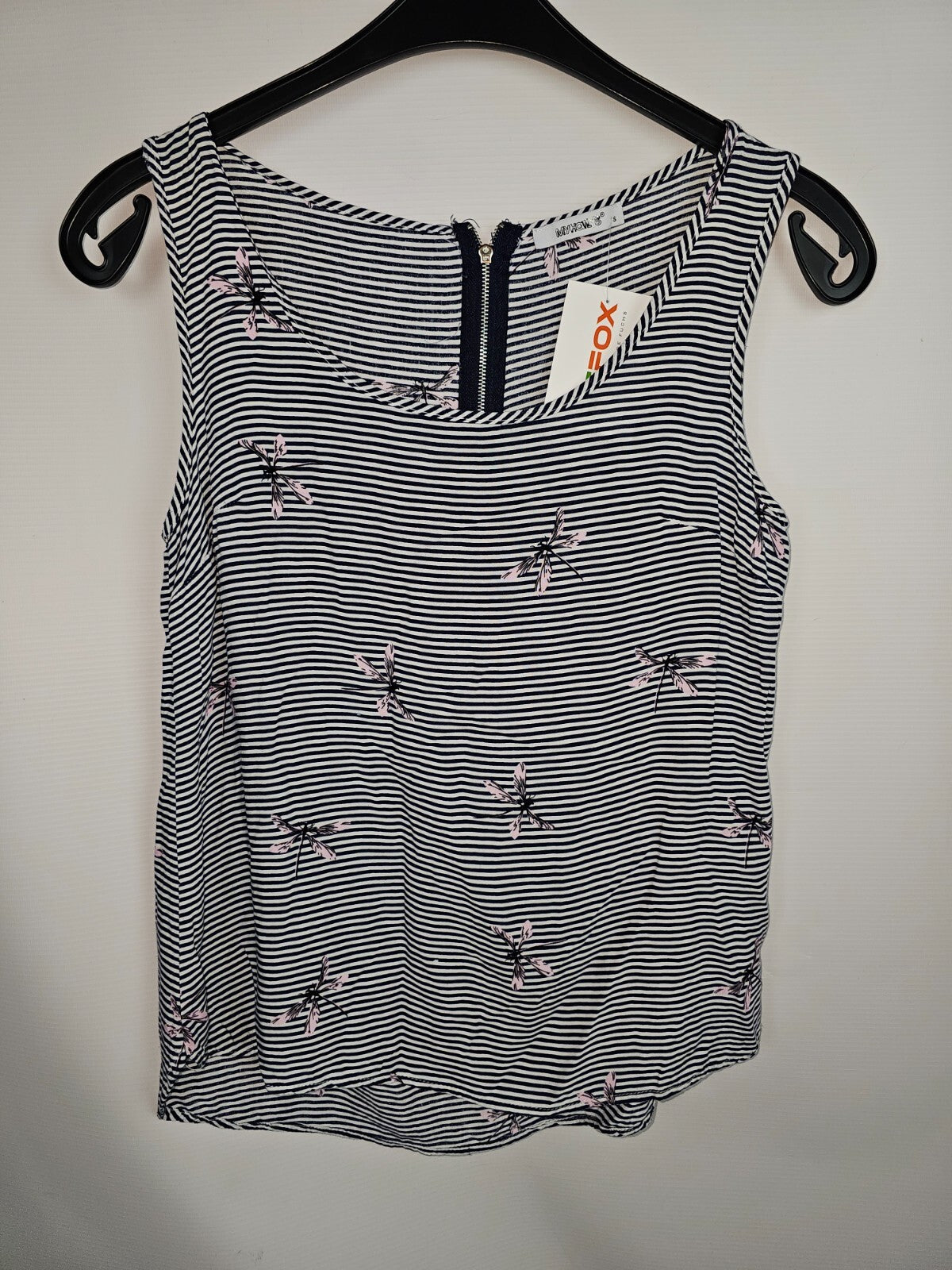 EK6160 Damen Bluse von MyHailys, blau-weiß-rosa, Gr.S0