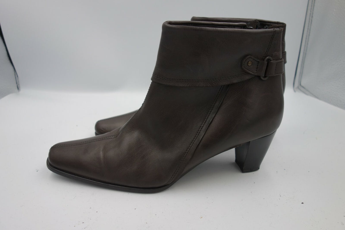 ES0102 Damen Stiefeletten von Zanon&Zago, dunkelbraun, 411